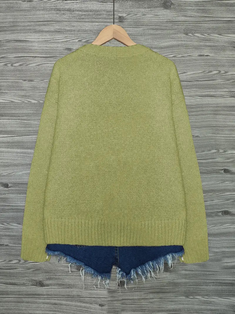 Urvana - Katte Udskriv Langærmet Sweater