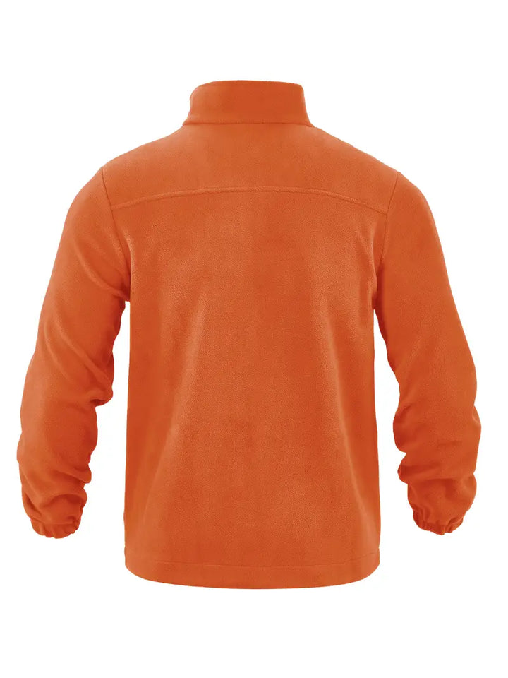 Barron - Afslappet Fleece Jakke Med Lynlås Og Lomme
