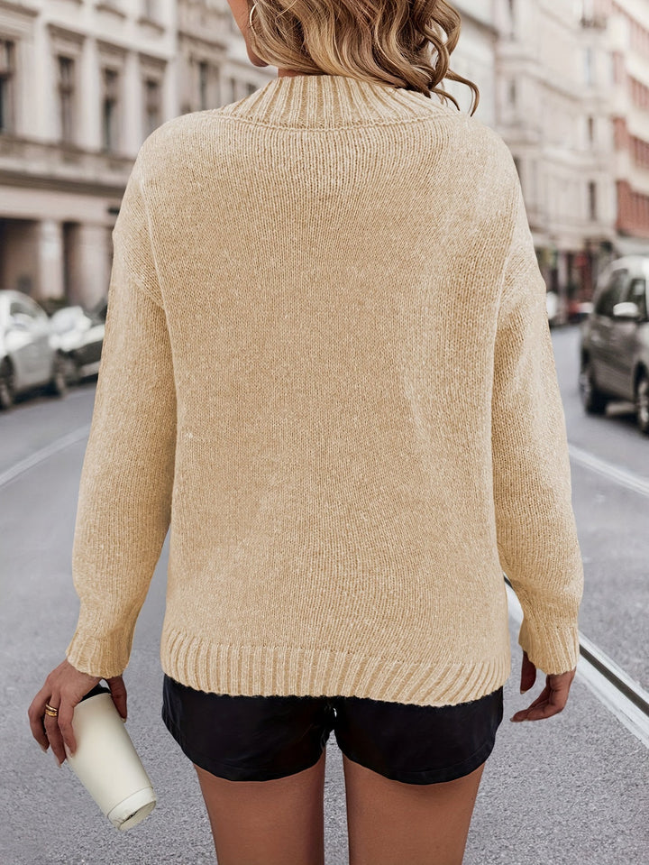 Chrystel - Trøje Med Hjerte Motiv Og V-Hals