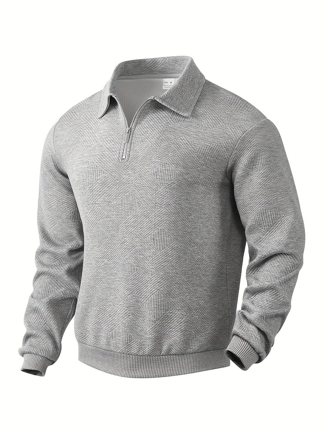 Baldrick - Vintage Sweatshirt med Lynlås og Geometrisk Design