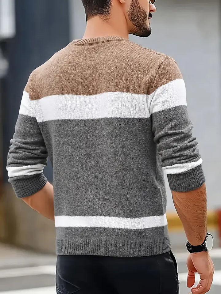 Watkins - Afslappet Langærmet Strikket Sweater