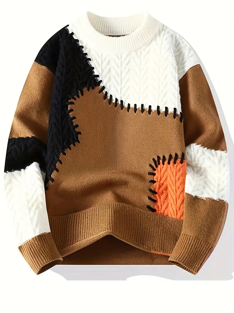Wagner - Afslappet Strikket Sweater Med Rund Hals