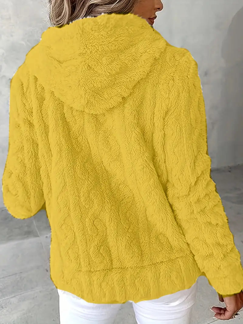 Ganka - Langærmet Hættetrøje Med Lynlås