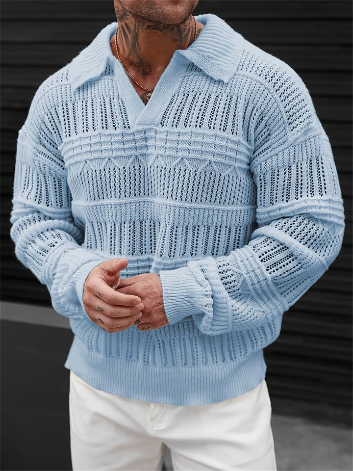 Wesley - Langærmet Sweater Med Udskåret Designet