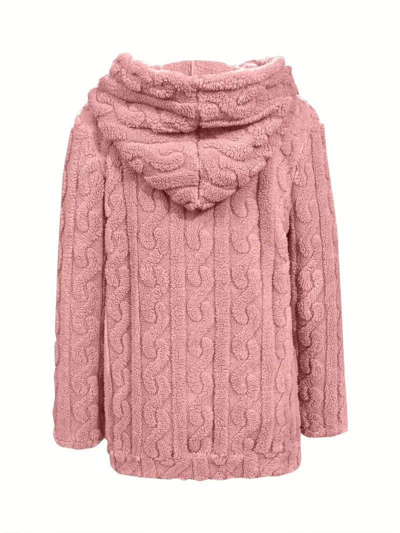 Ganka - Langærmet Hættetrøje Med Lynlås