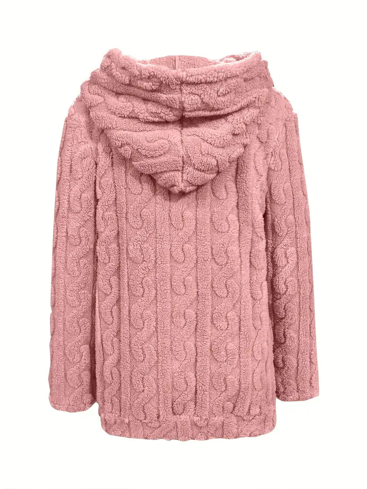 Ganka - Langærmet Hættetrøje Med Lynlås