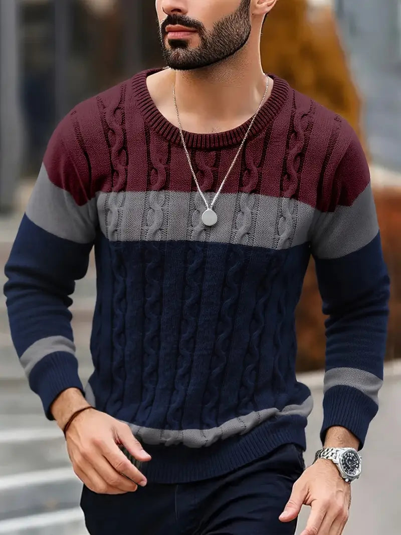 Watkins - Afslappet Langærmet Strikket Sweater