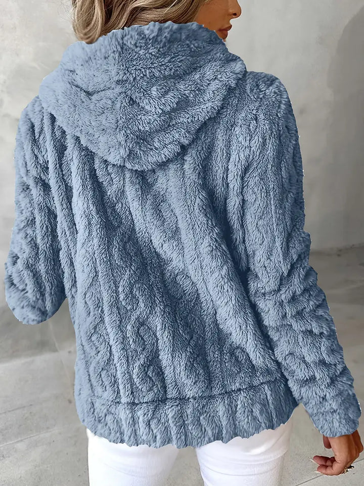 Ganka - Langærmet Hættetrøje Med Lynlås