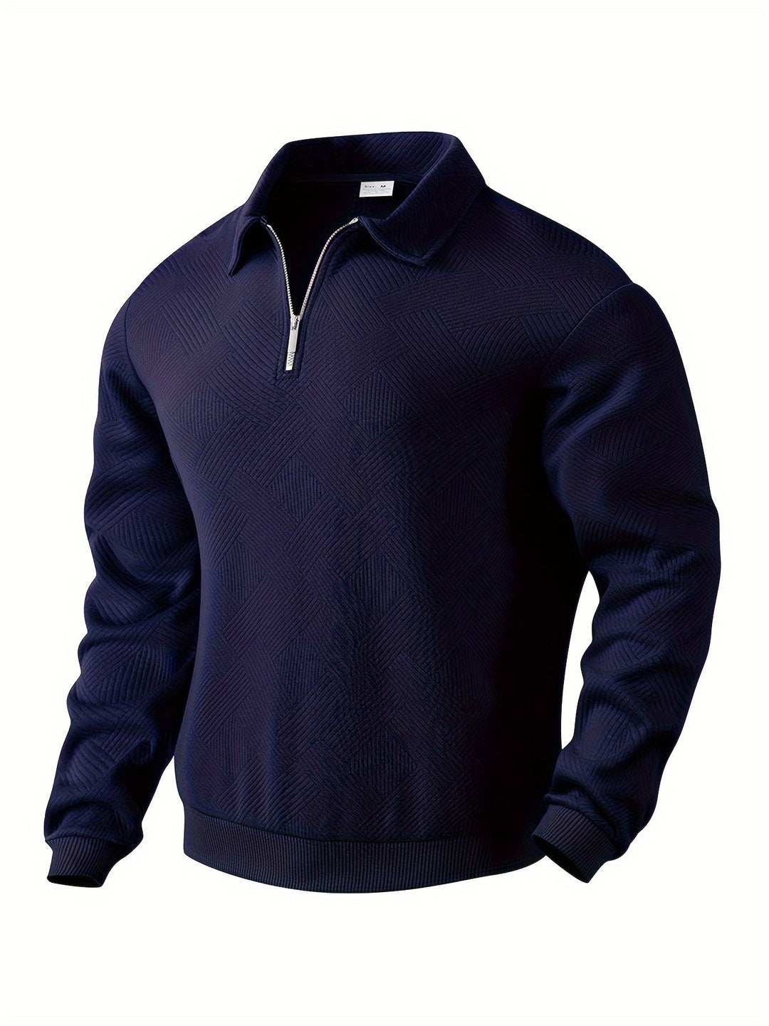 Baldrick - Vintage Sweatshirt med Lynlås og Geometrisk Design