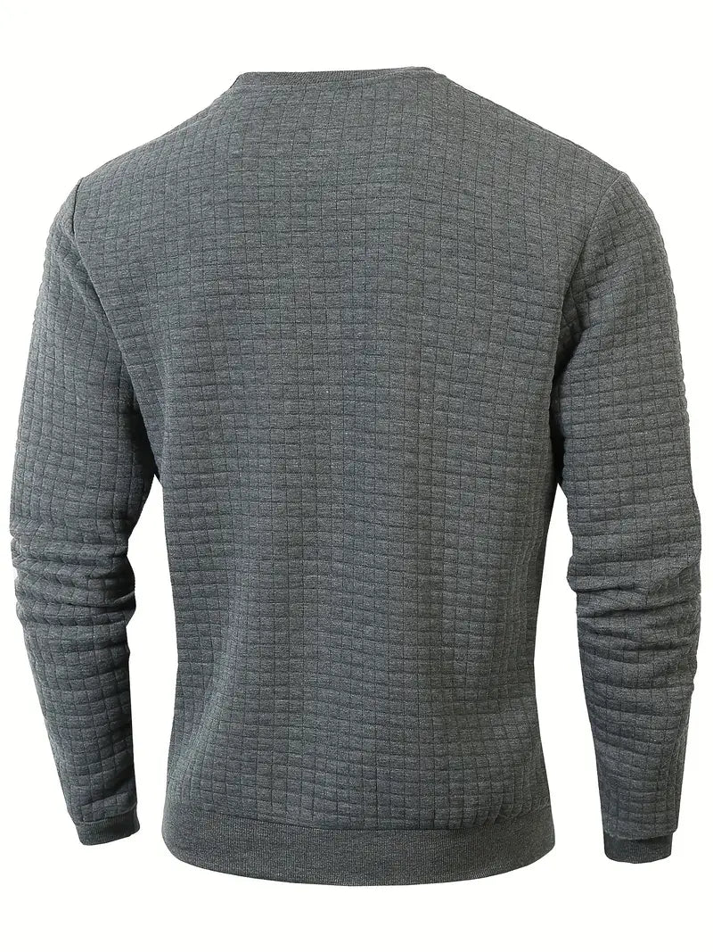 Andreas - Langærmet Sweater i Boheme Ternet Stof