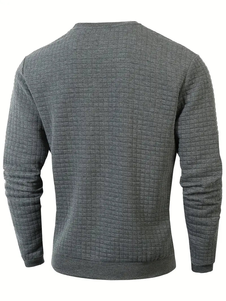 Andreas - Langærmet Sweater i Boheme Ternet Stof