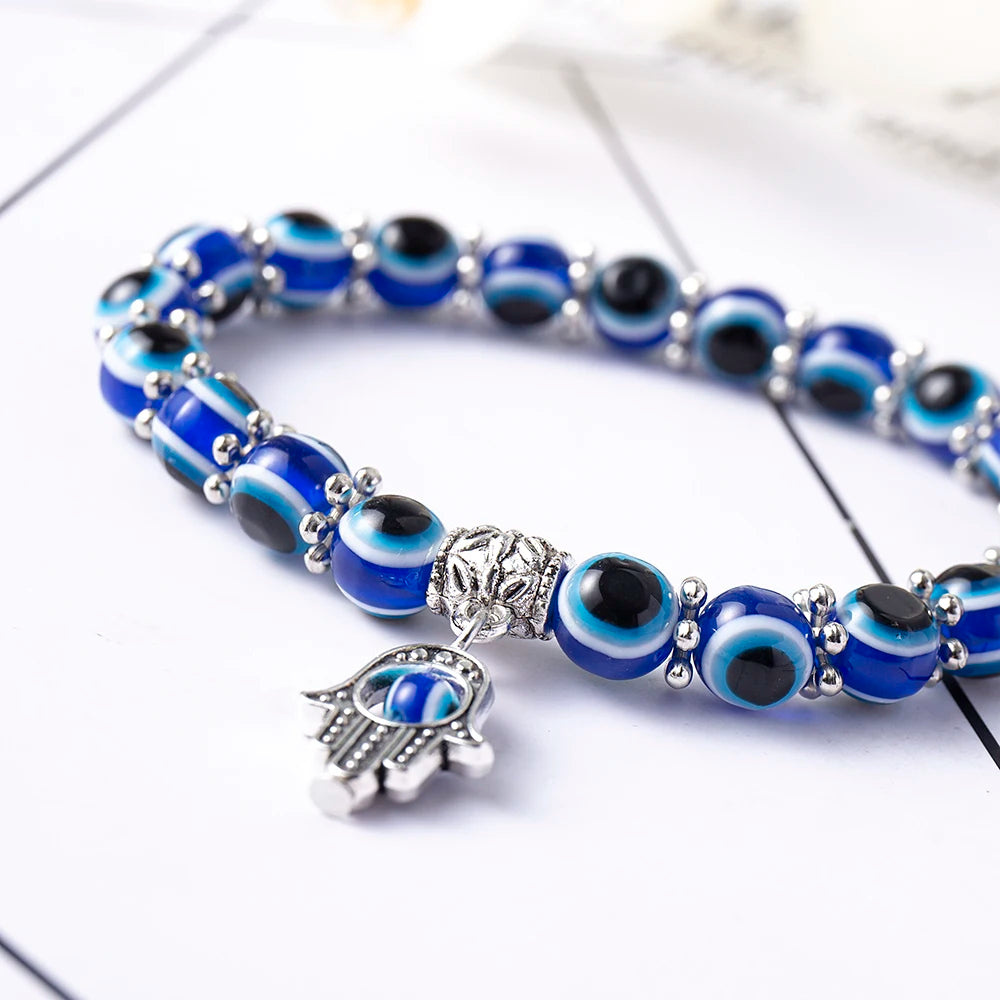 Eliani - Saphira Ond øje-Amulet Ankelkæde