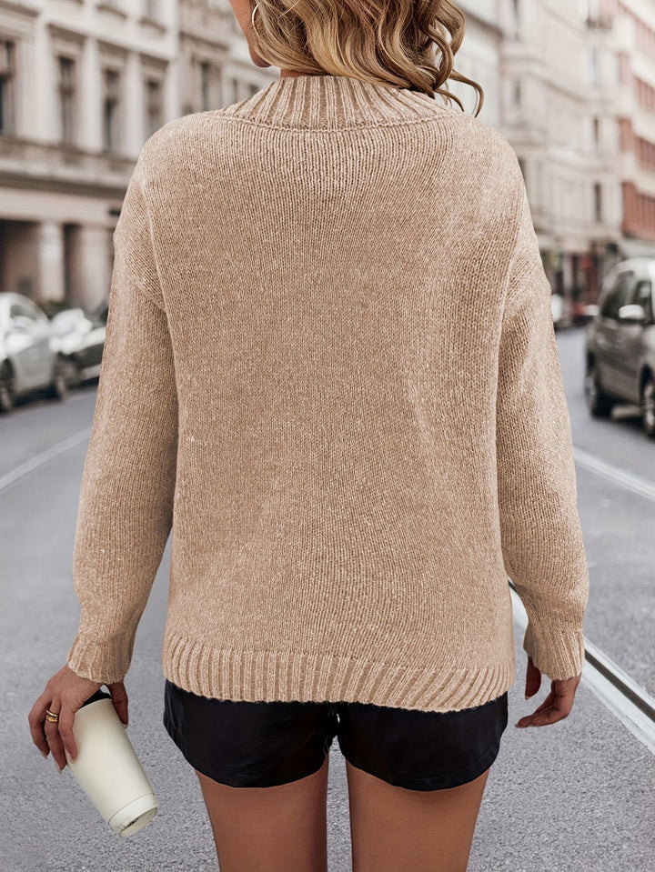 Chrystel - Trøje Med Hjerte Motiv Og V-Hals