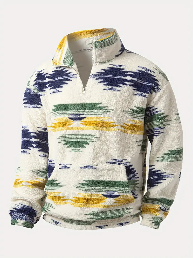 Clinton - Sweatshirt Med Halv Lynlås Og Opretstående Krave