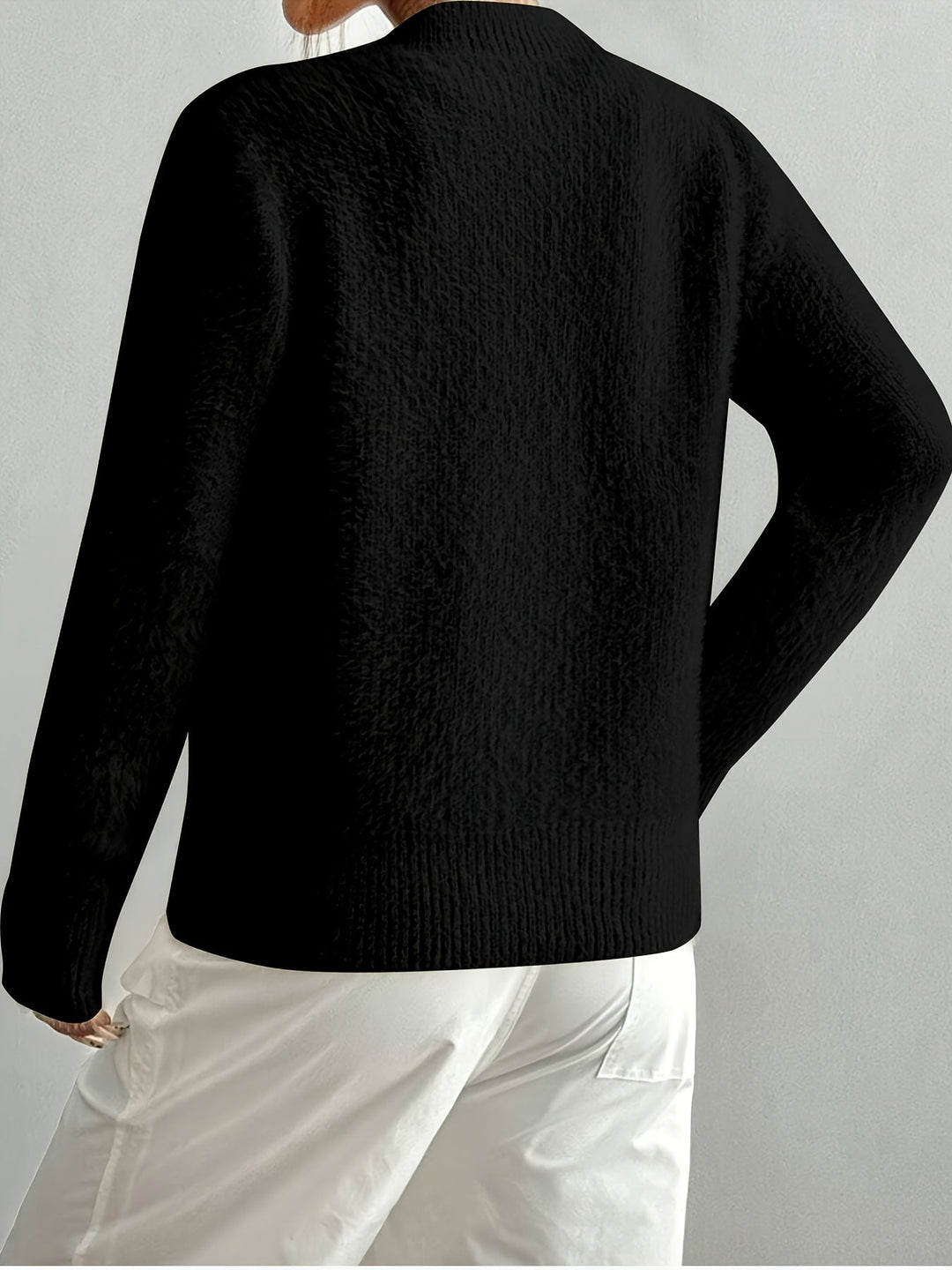 Smelissa - Langærmet Strikket Cardigan Med Hjerteknapper