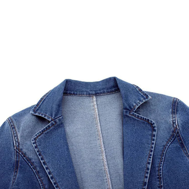Enara - Fluid Denim Jakke Med Lommer