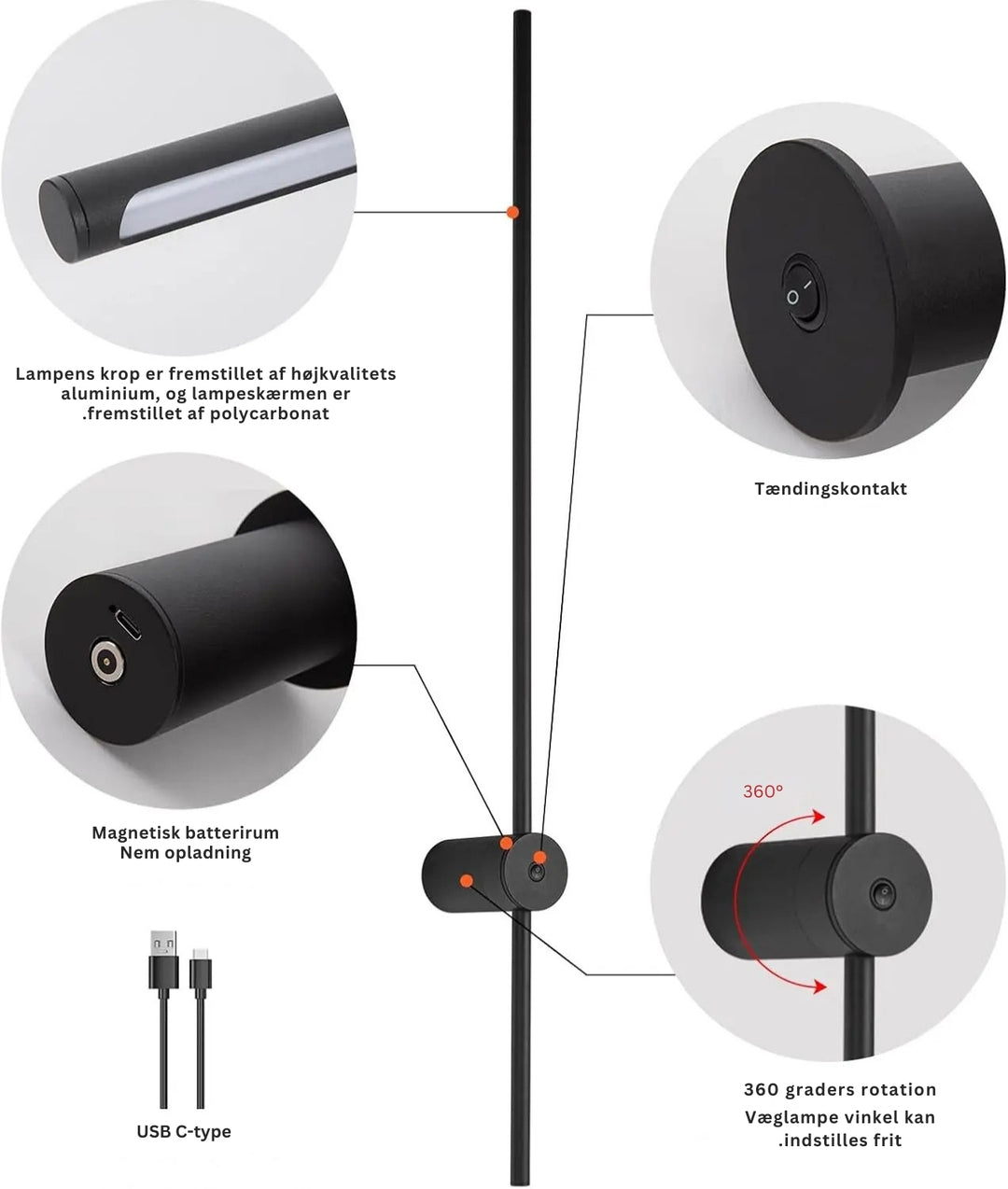FlexiLight - Væglampe Med Moderne Design