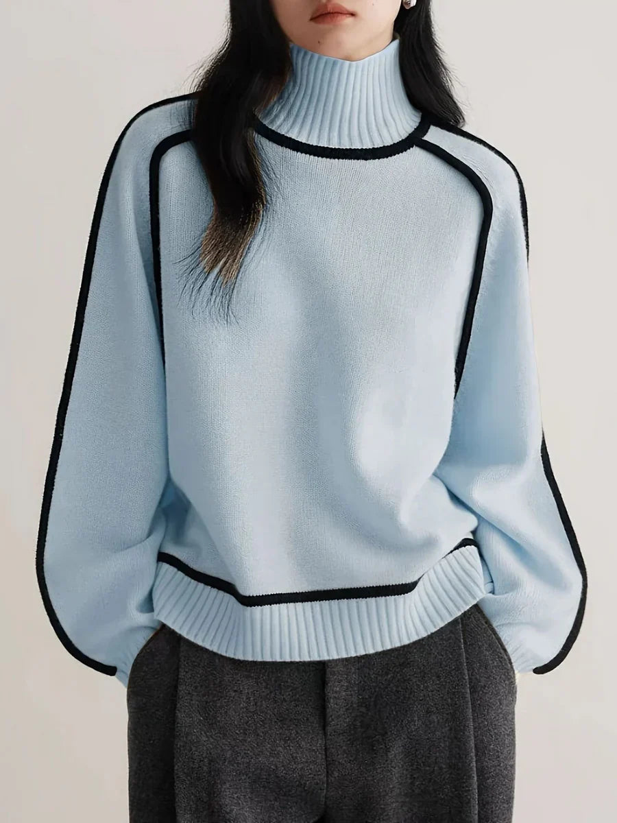Karina – Elegant Rullekravesweater
