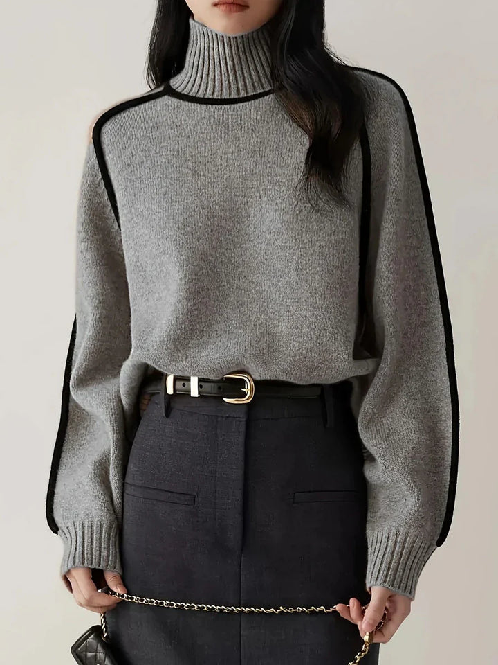 Karina – Elegant Rullekravesweater