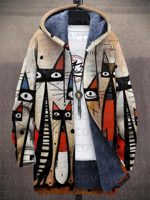 Lowanna - Luksuriøs Cardigan Inspireret Af Kunst
