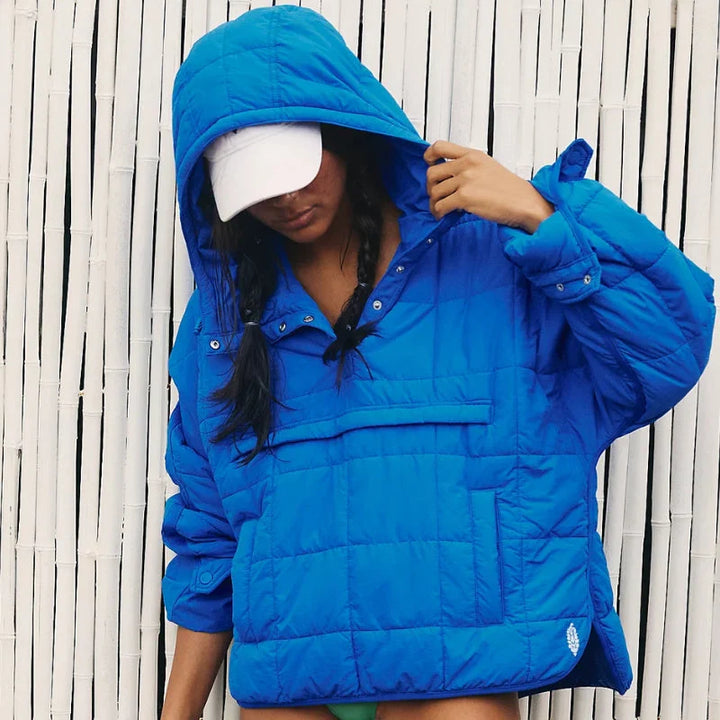 Merve - Elegant Langærmet Puffer Jakke