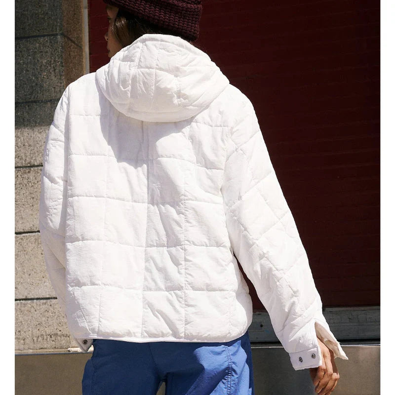 Merve - Elegant Langærmet Puffer Jakke