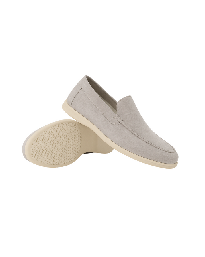 Arthur - Læderloafers i Ruskind