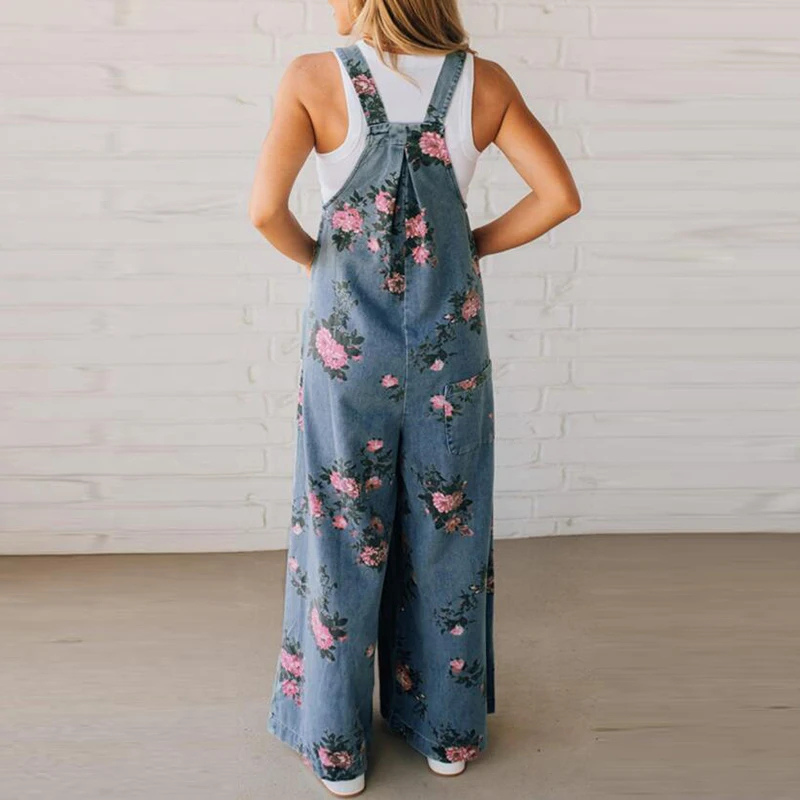 Gracina - Stilfuld Jumpsuit Med Blomster Print