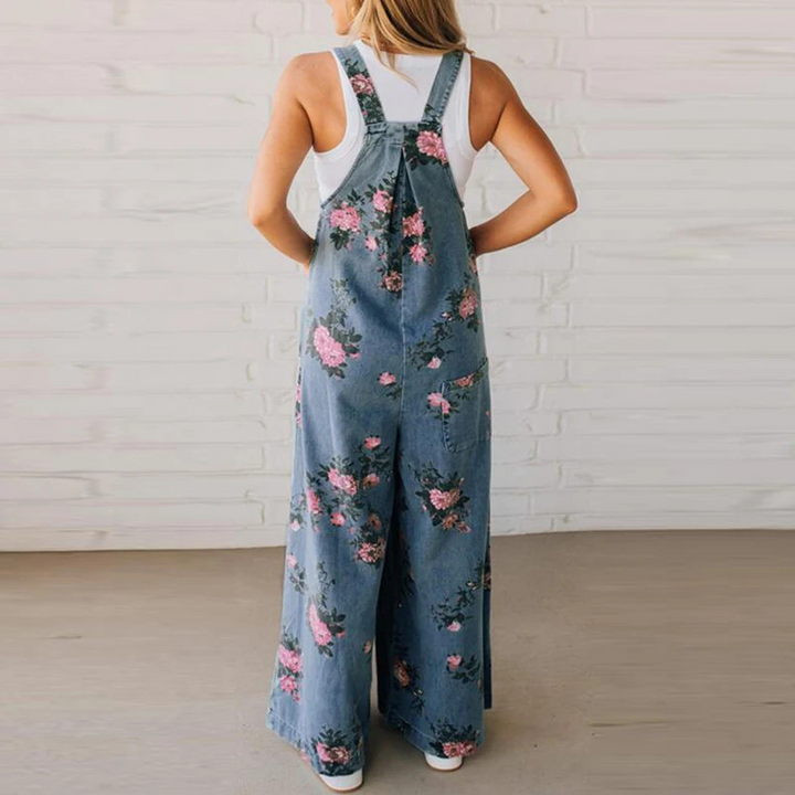 Gracina - Stilfuld Jumpsuit Med Blomster Print