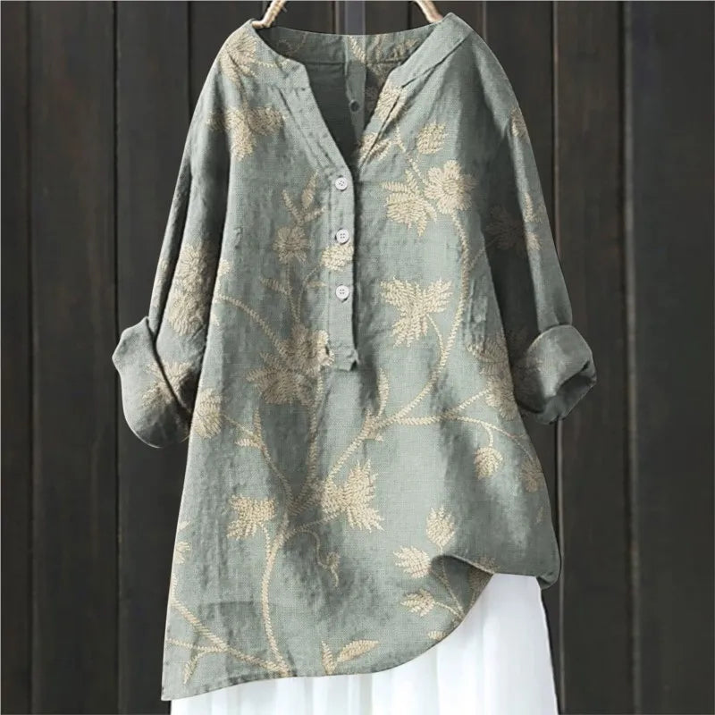 Jovita - Bluse med Blomsterprint