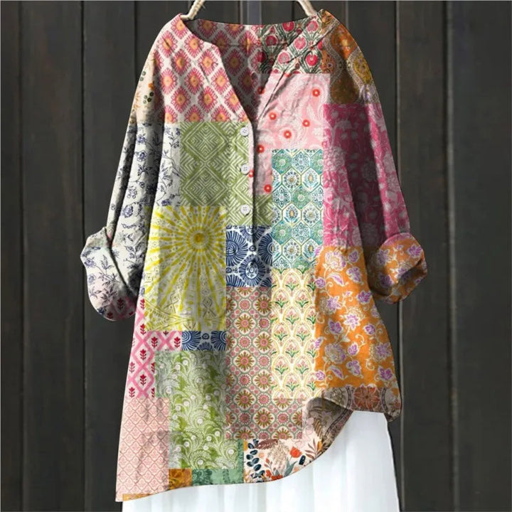 Jovita - Bluse med Blomsterprint