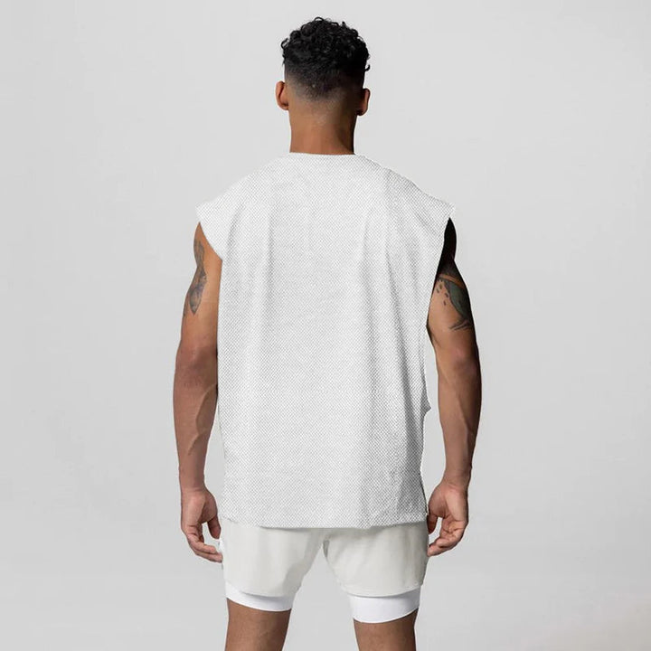 Julius - Rundhalset Veste Med åben Siden
