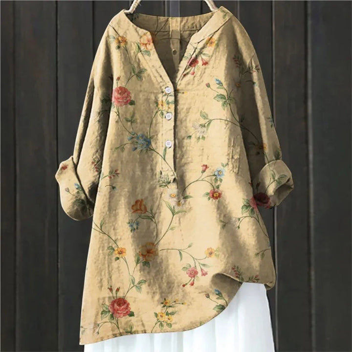 Jovita - Bluse med Blomsterprint