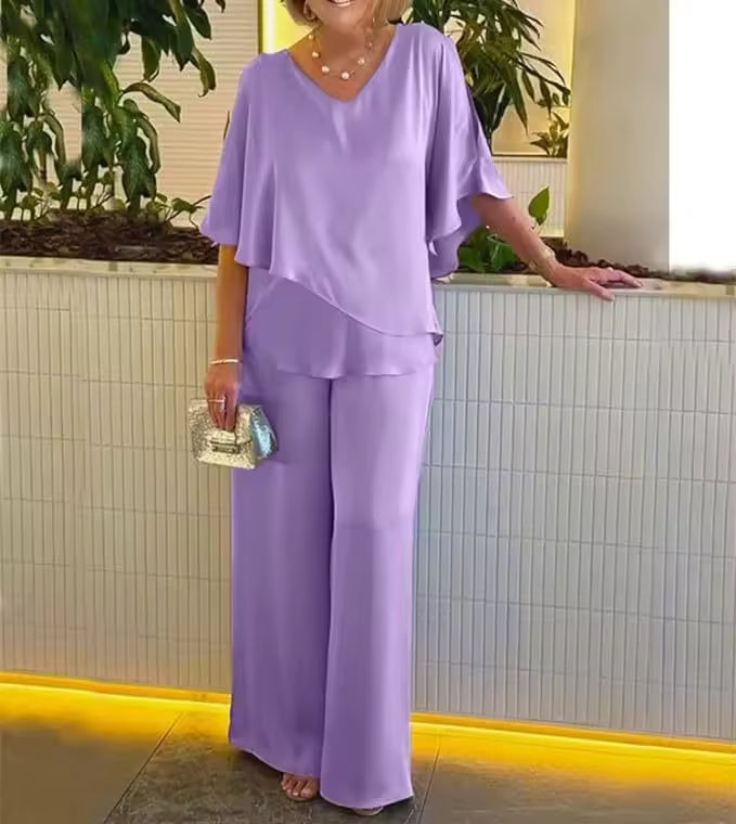 Lurena - To-Delt Sæt Med Elegant Flair