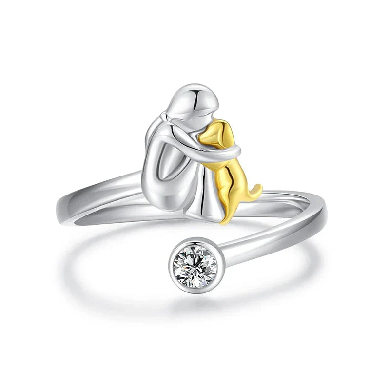 ForeverHug - Ring Med Hundesymbol