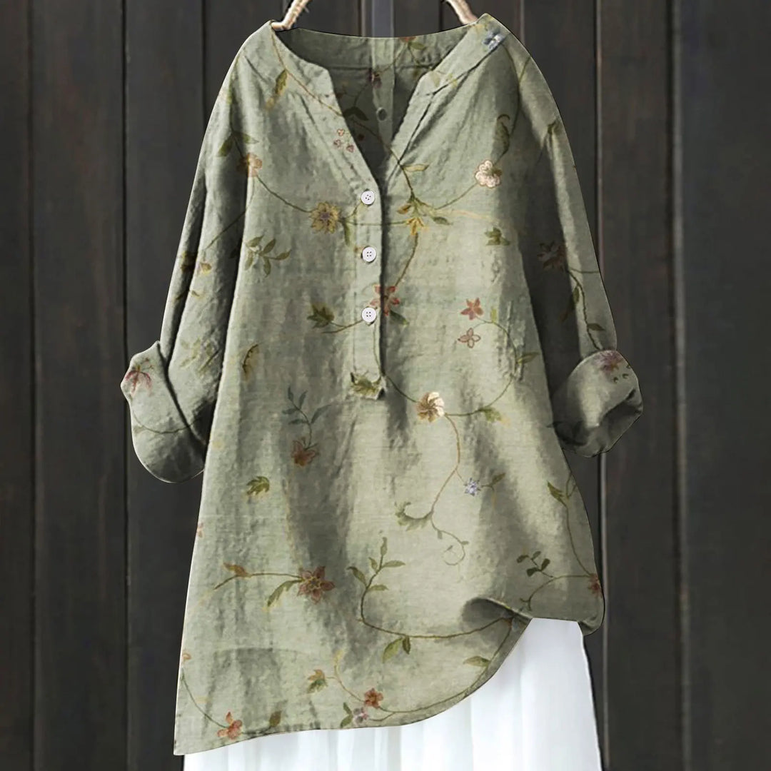 Jovita - Bluse med Blomsterprint