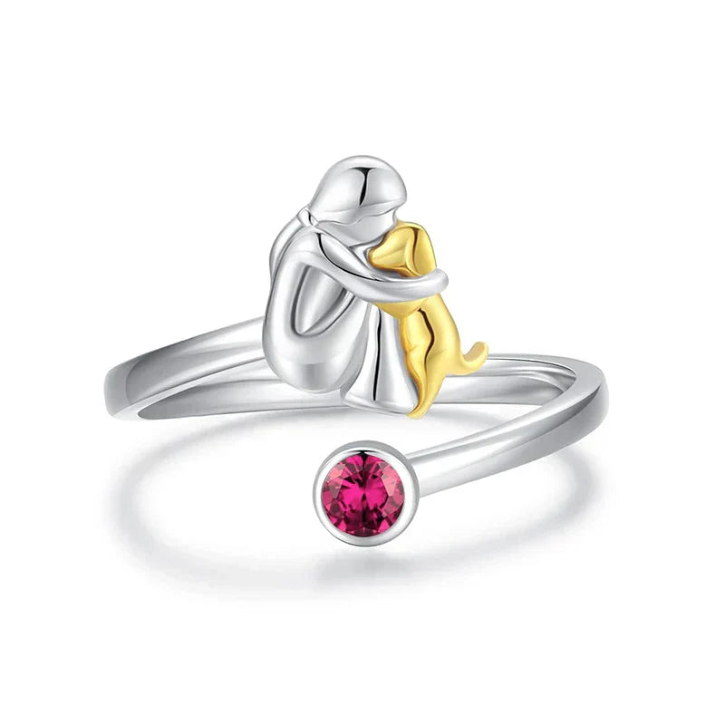 ForeverHug - Ring Med Hundesymbol