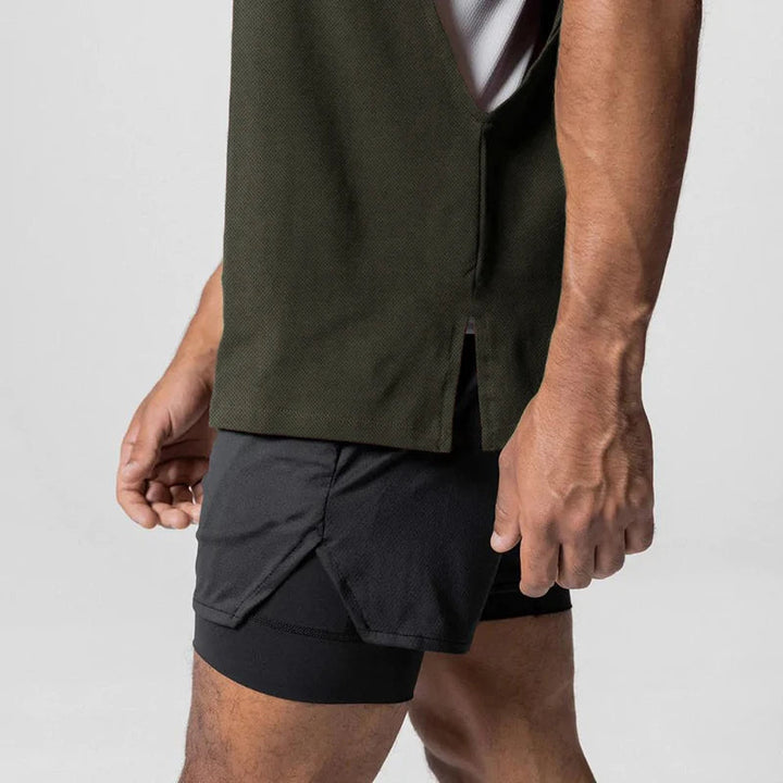 Julius - Rundhalset Veste Med åben Siden