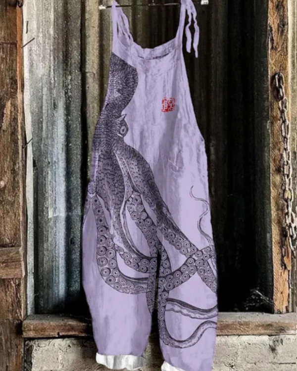 Mapula - Elegant Jumpsuit Med Brede Ben og Unikt Design