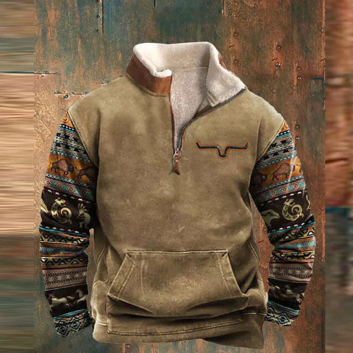 Gisbert – Behagelig Sweater Med Lynlås