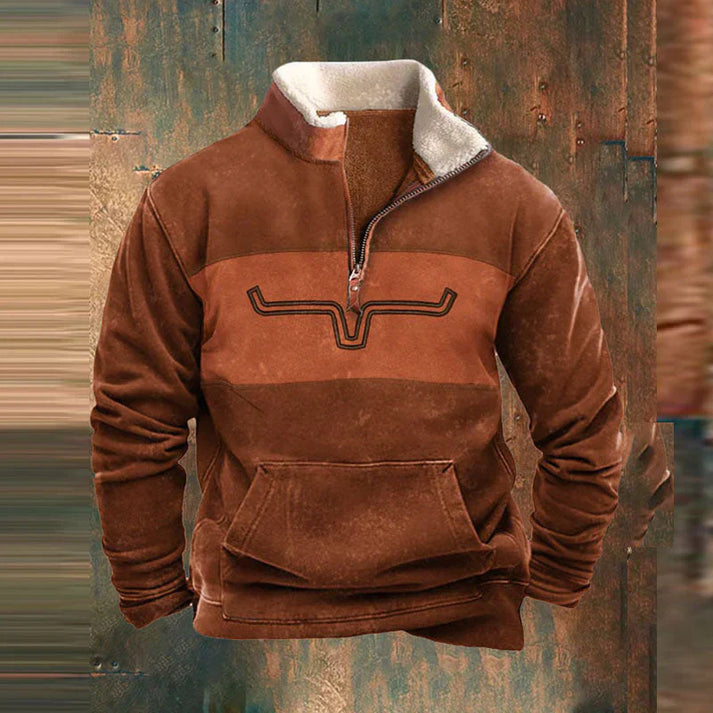 Gisbert – Behagelig Sweater Med Lynlås
