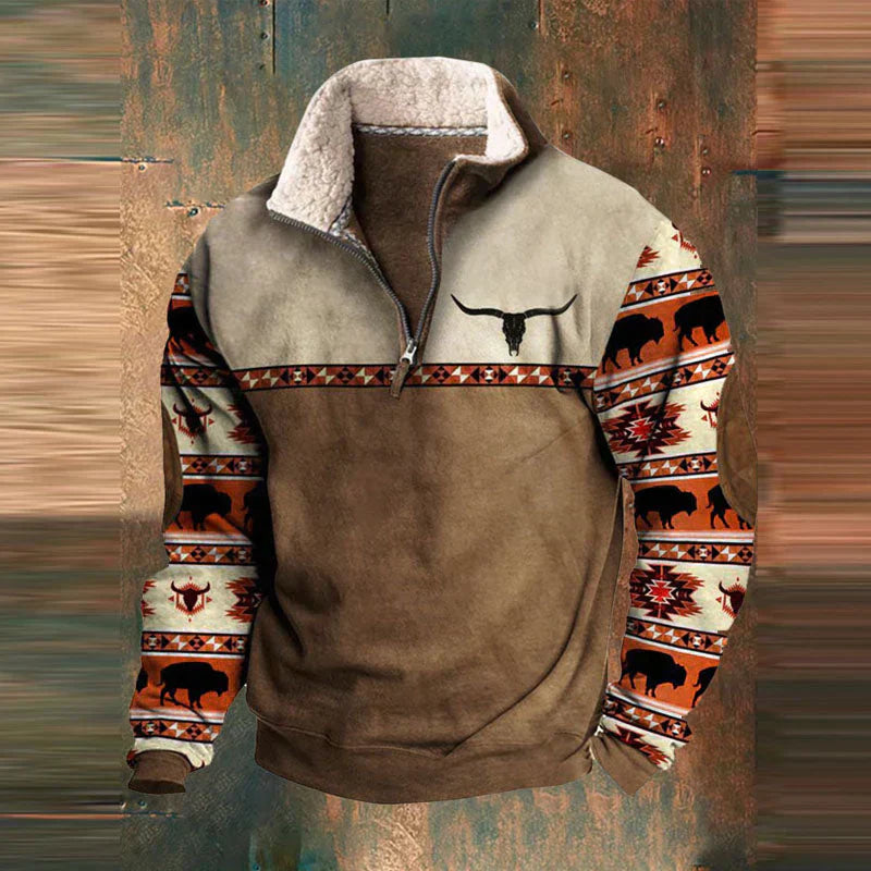 Gisbert – Behagelig Sweater Med Lynlås