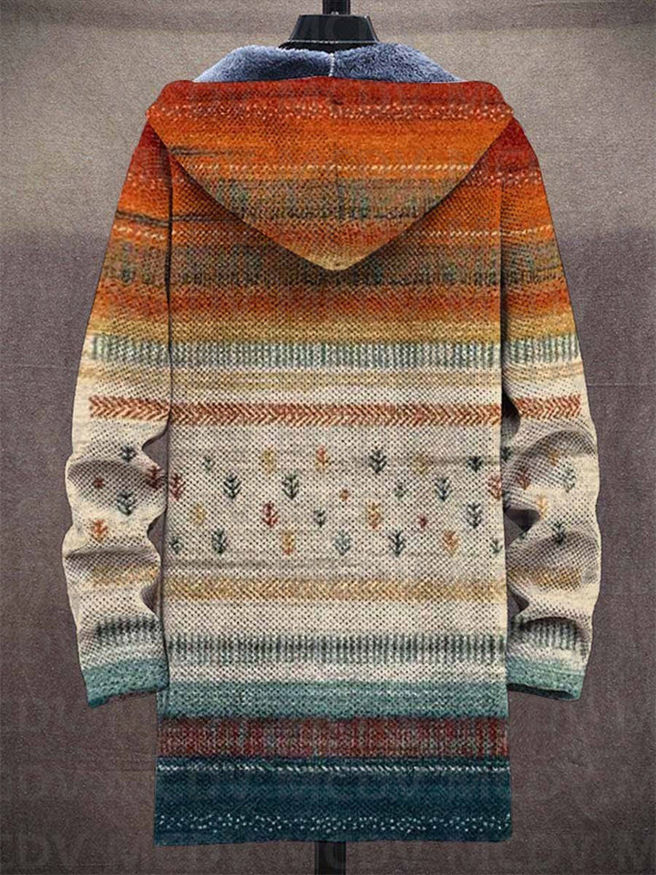 Zalie - Luksuriøs Cardigan Inspireret Af Kunst