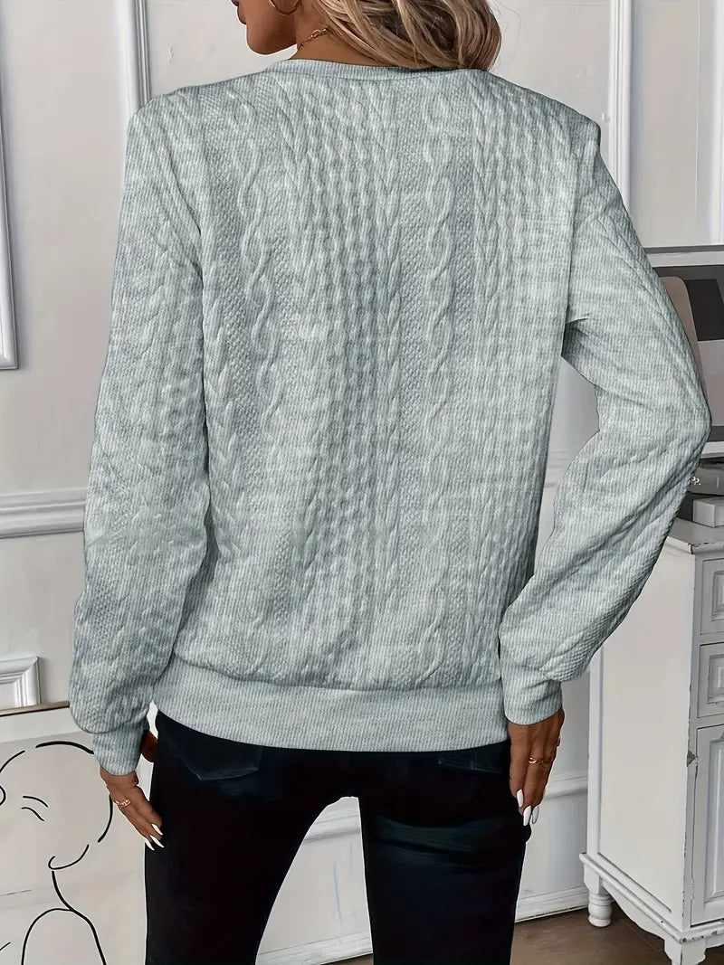 Karoline – Elegant Og Behagelig Sweater Med Lynlås