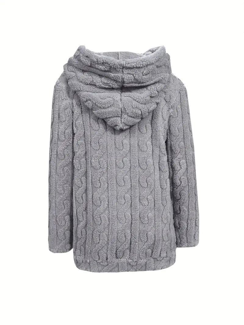 Ganka - Langærmet Hættetrøje Med Lynlås