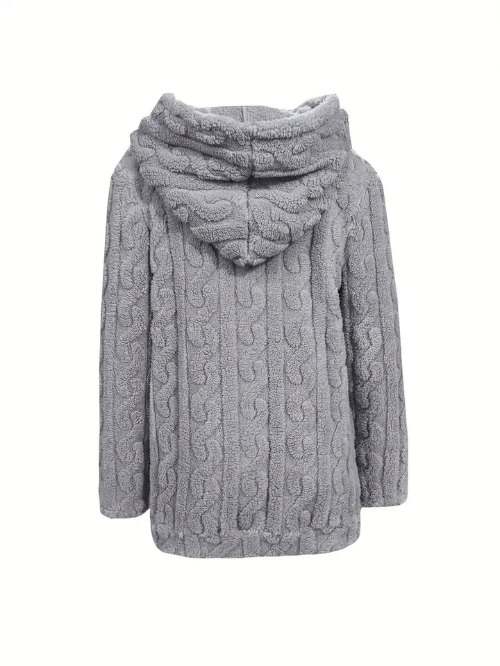 Ganka - Langærmet Hættetrøje Med Lynlås