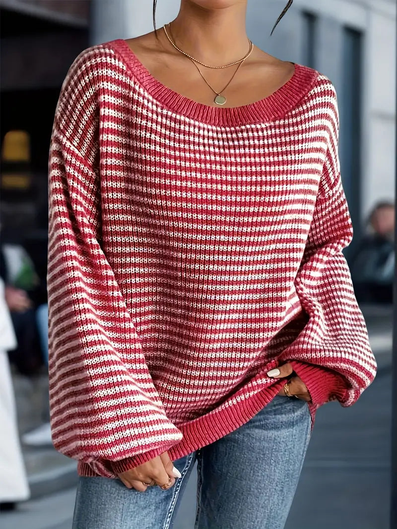 Nilufer - Afslappet Strikket Sweater Til Vinteren