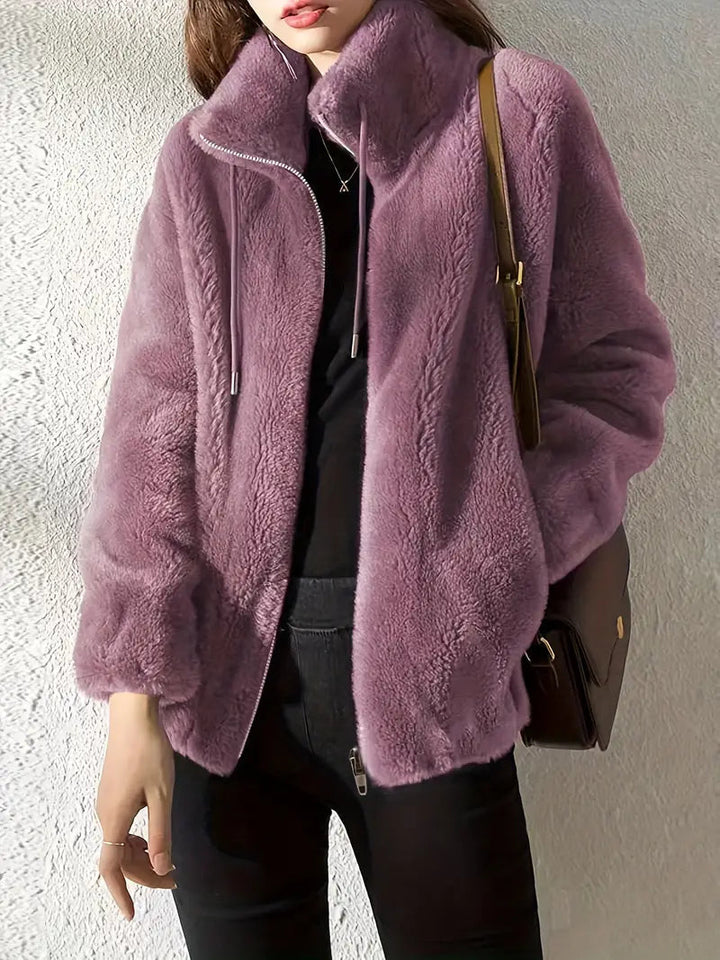 Maliza - Stilfuld Pels Jakke i Fleece