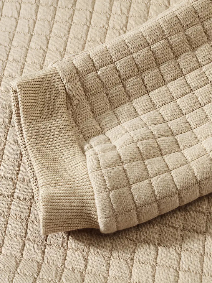 Andreas - Langærmet Sweater i Boheme Ternet Stof