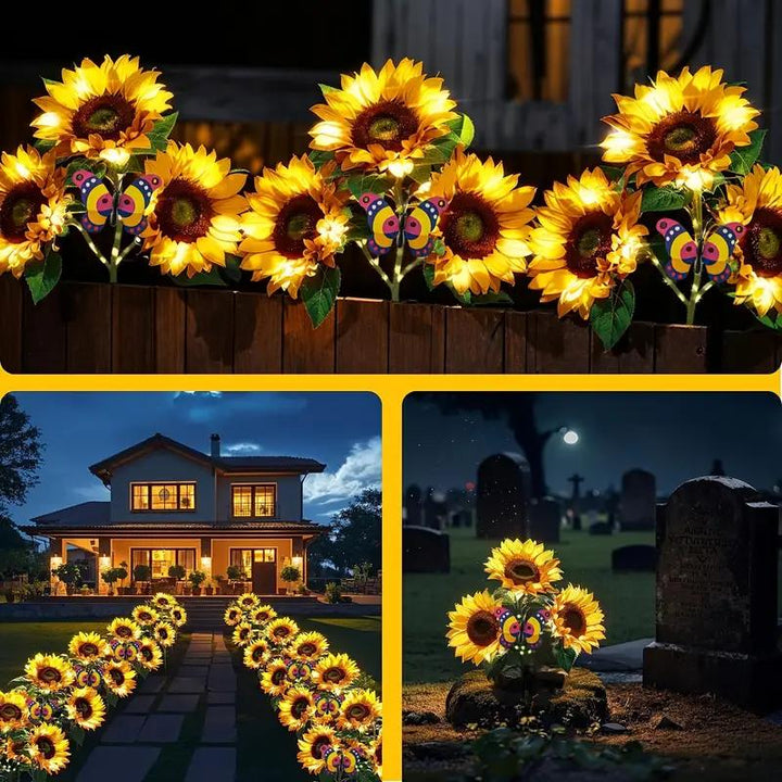 FloralGlow - Solcelledrevne LED-Solskinslamper Til Haven